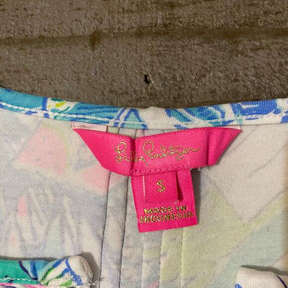 Lilly Pulitzer Women's Krysta Tunic Shift Dress Wish You Were Here size S Multi - Picture 13 of 15